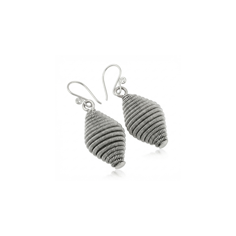 Miao Silver Earrings -  Ethnic Heritage