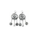 Miao Silver Earrings| Ethnic Heritage