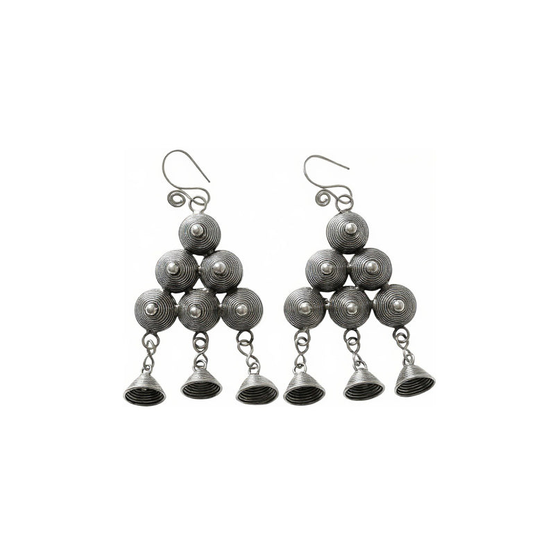 Miao Silver Earrings  | Ethnic Heritage