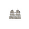 Miao Silver Earrings - Double Ornament Bells (Duality) | Ethnic Jewelry