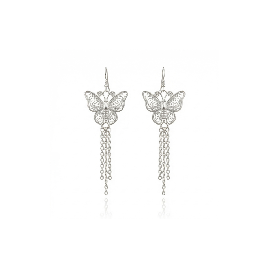 Miao Silver Earrings -  | Ethnic Heritage