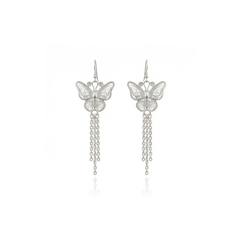 Miao Silver Earrings -  | Ethnic Heritage