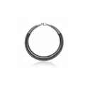Miao Silver Choker Necklace - Eight-Sided Filigree Design
