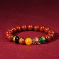 God of Wealth Cinnabar Bracelet