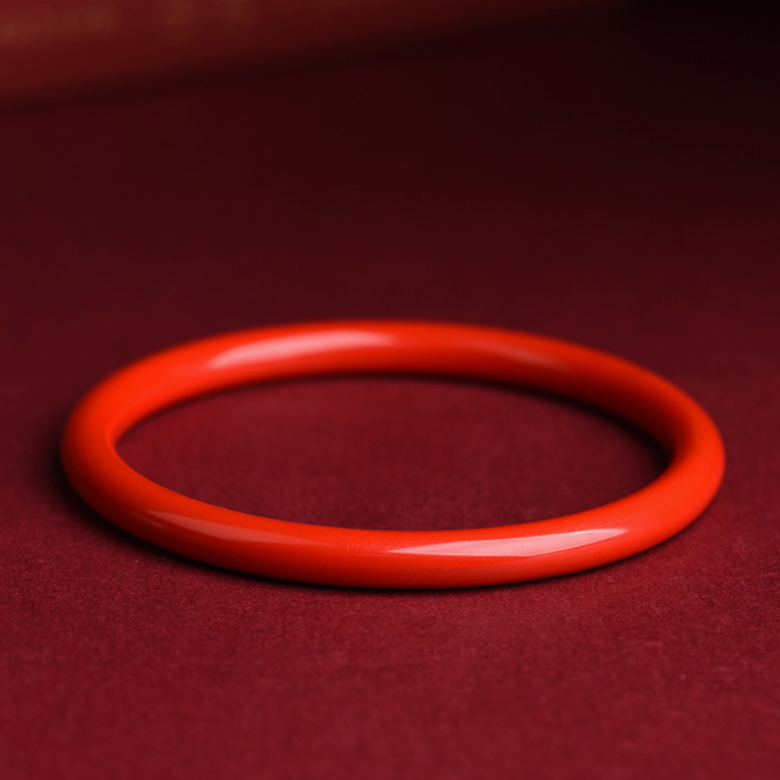 Imperial Cinnabar Heart Sutra Bangle