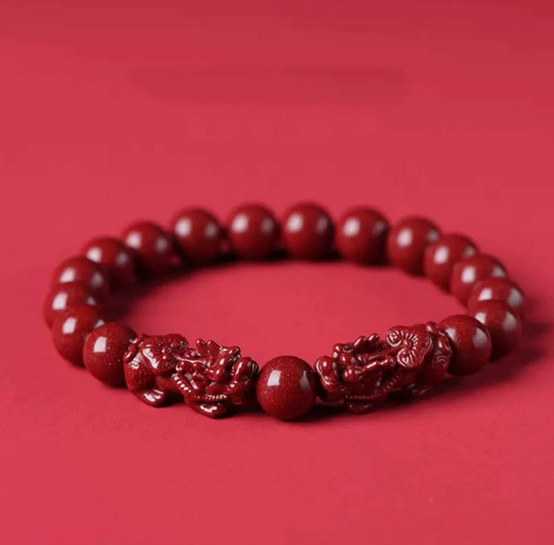 Cinnabar Pixiu Zodiac Bracelet