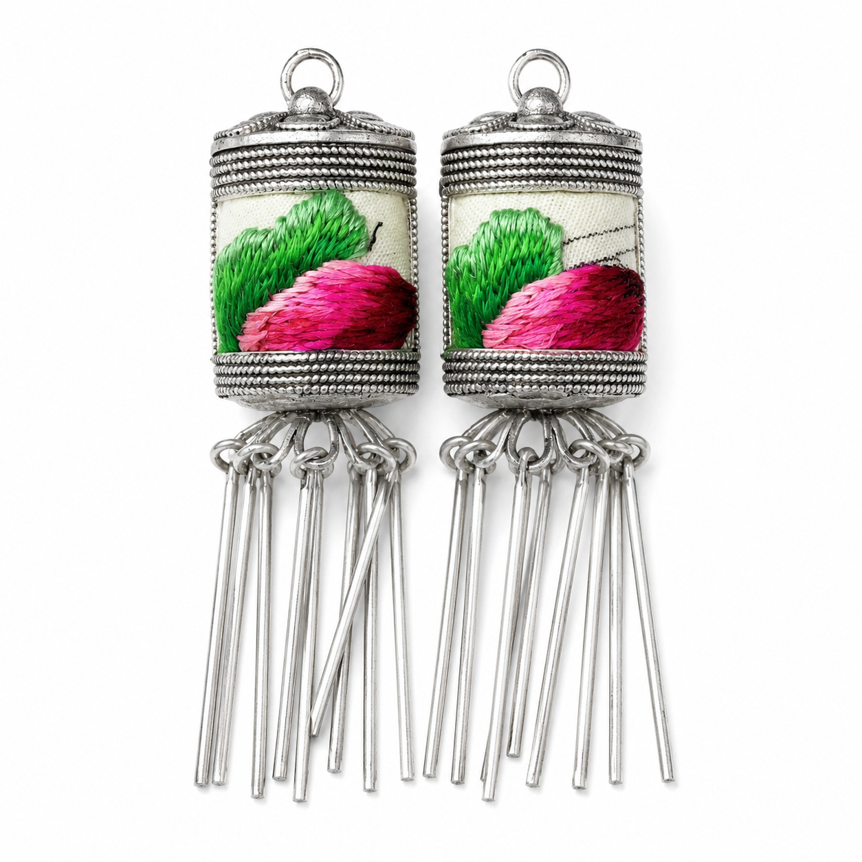 Vintage Embroidery Earrings| Heritage