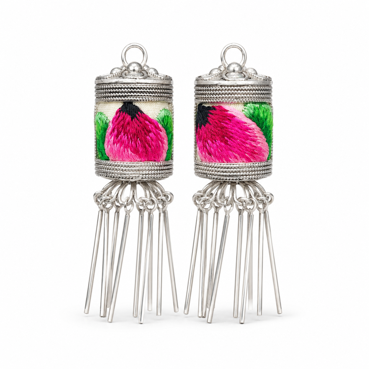Vintage Embroidery Earrings| Heritage