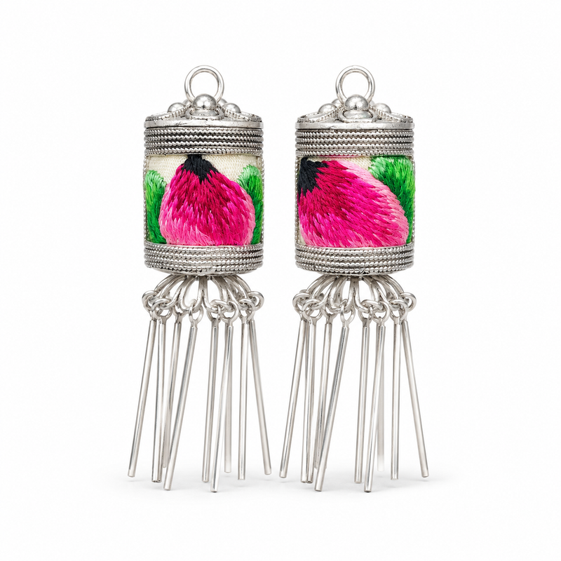 Vintage Embroidery Earrings| Heritage