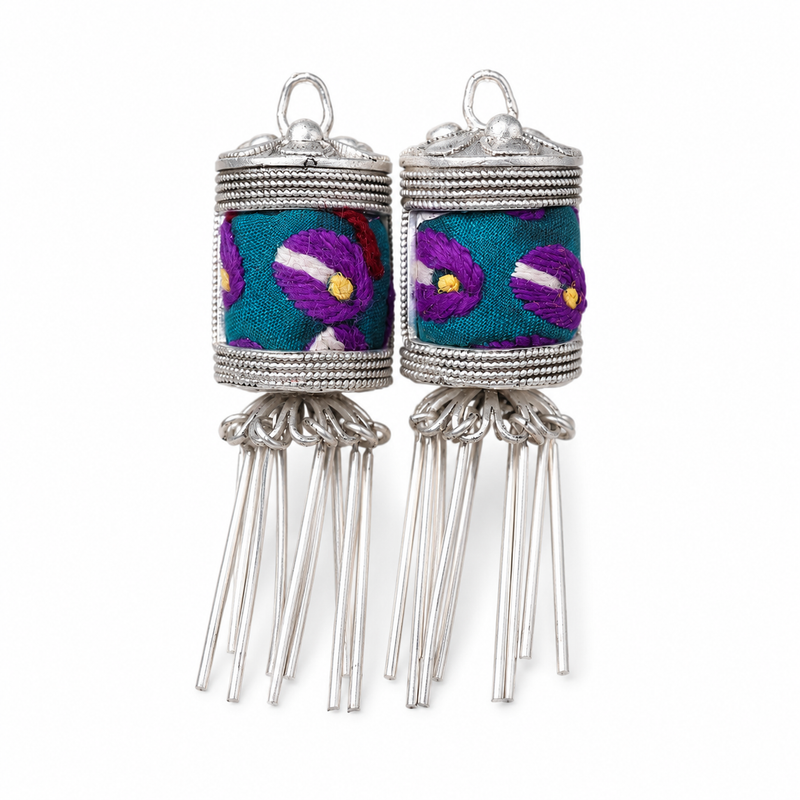 Vintage Embroidery Earrings| Heritage