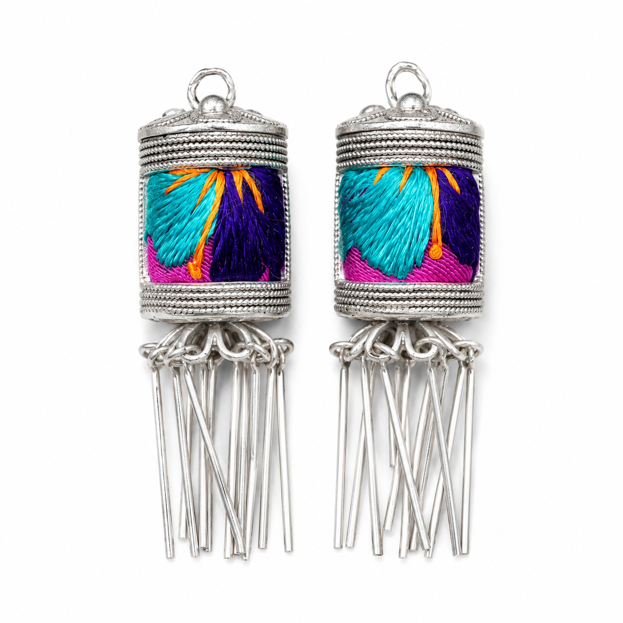 Vintage Embroidery Earrings| Heritage