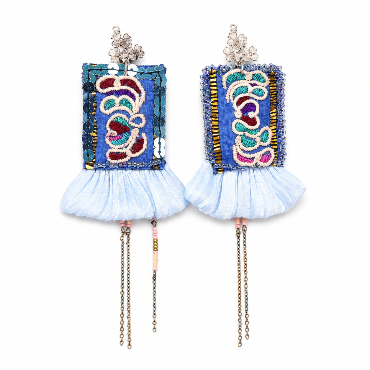 Vintage Embroidery Earrings | Heritage