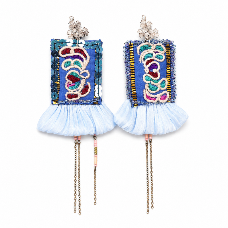 Vintage Embroidery Earrings | Heritage
