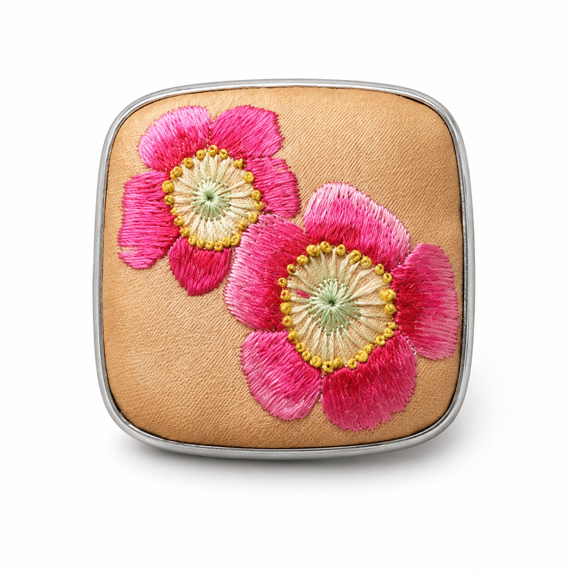 Vintage Embroidery & Indigo Ring | Heritage