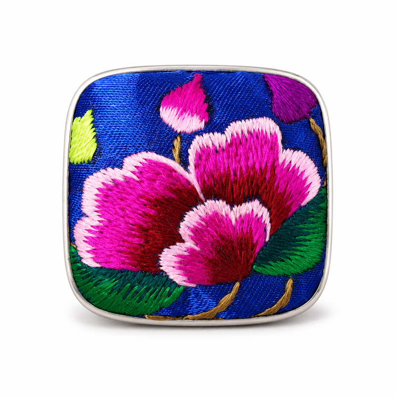 Vintage Embroidery & Indigo Ring | Heritage