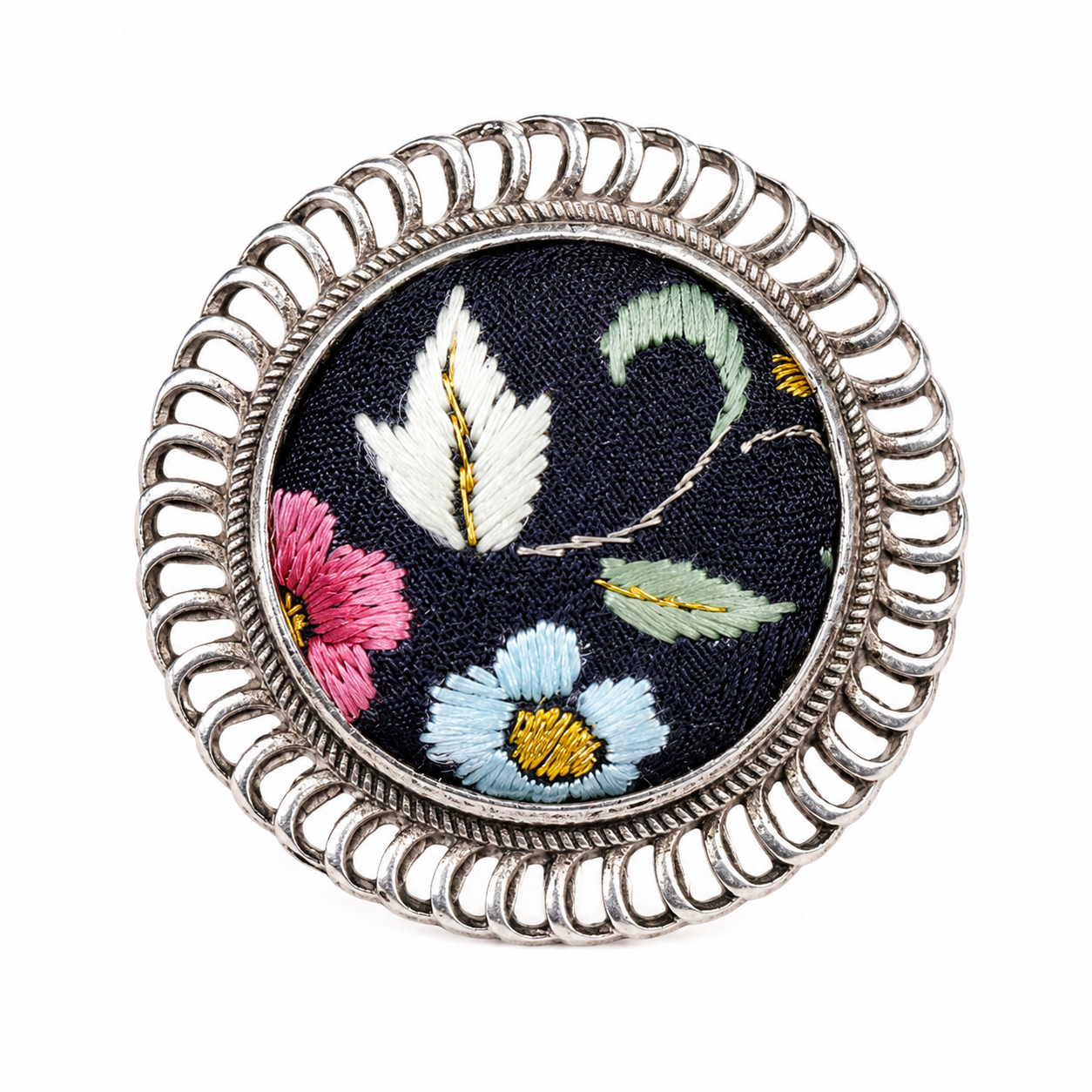 Vintage Embroidery & Indigo Ring | Heritage