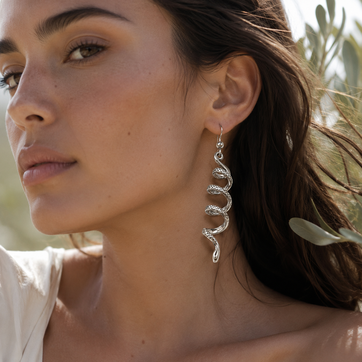 Miao Silver Earrings | Ethnic Heritage