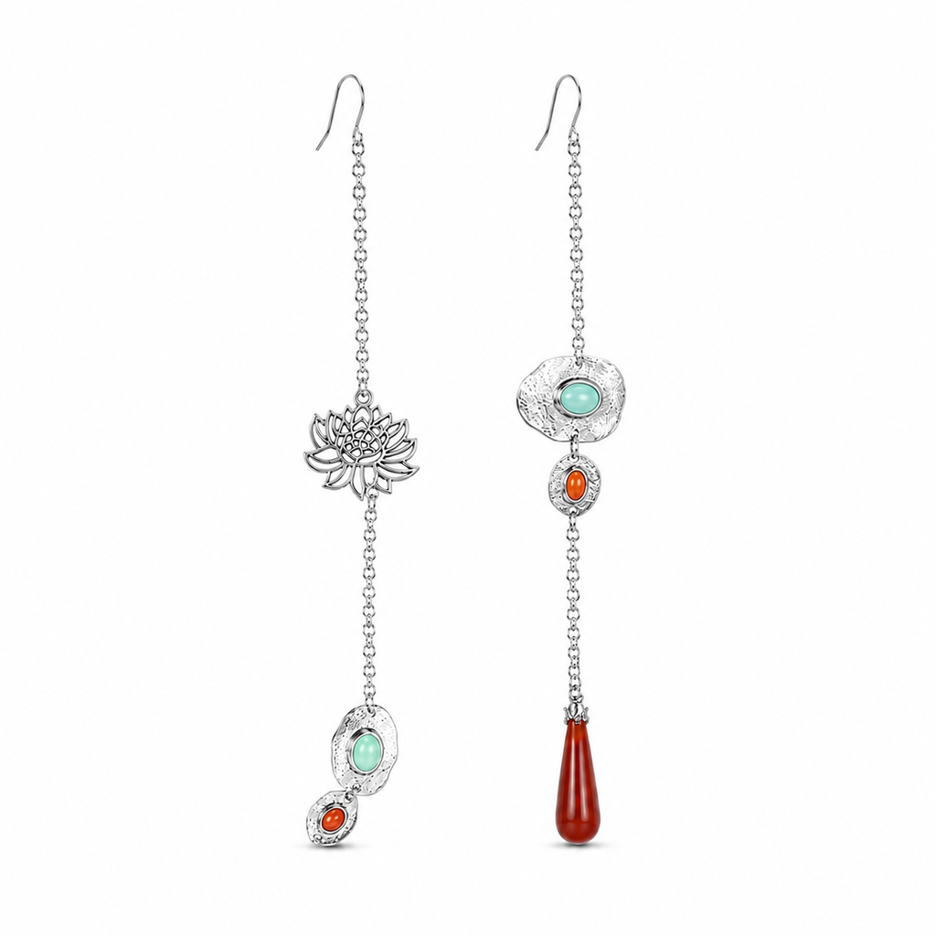 Miao Silver Earrings | Ethnic Heritage