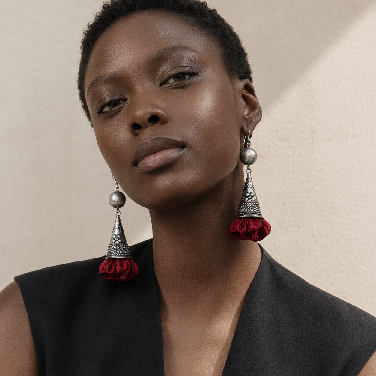 Miao Silver Earrings | Ethnic Heritage