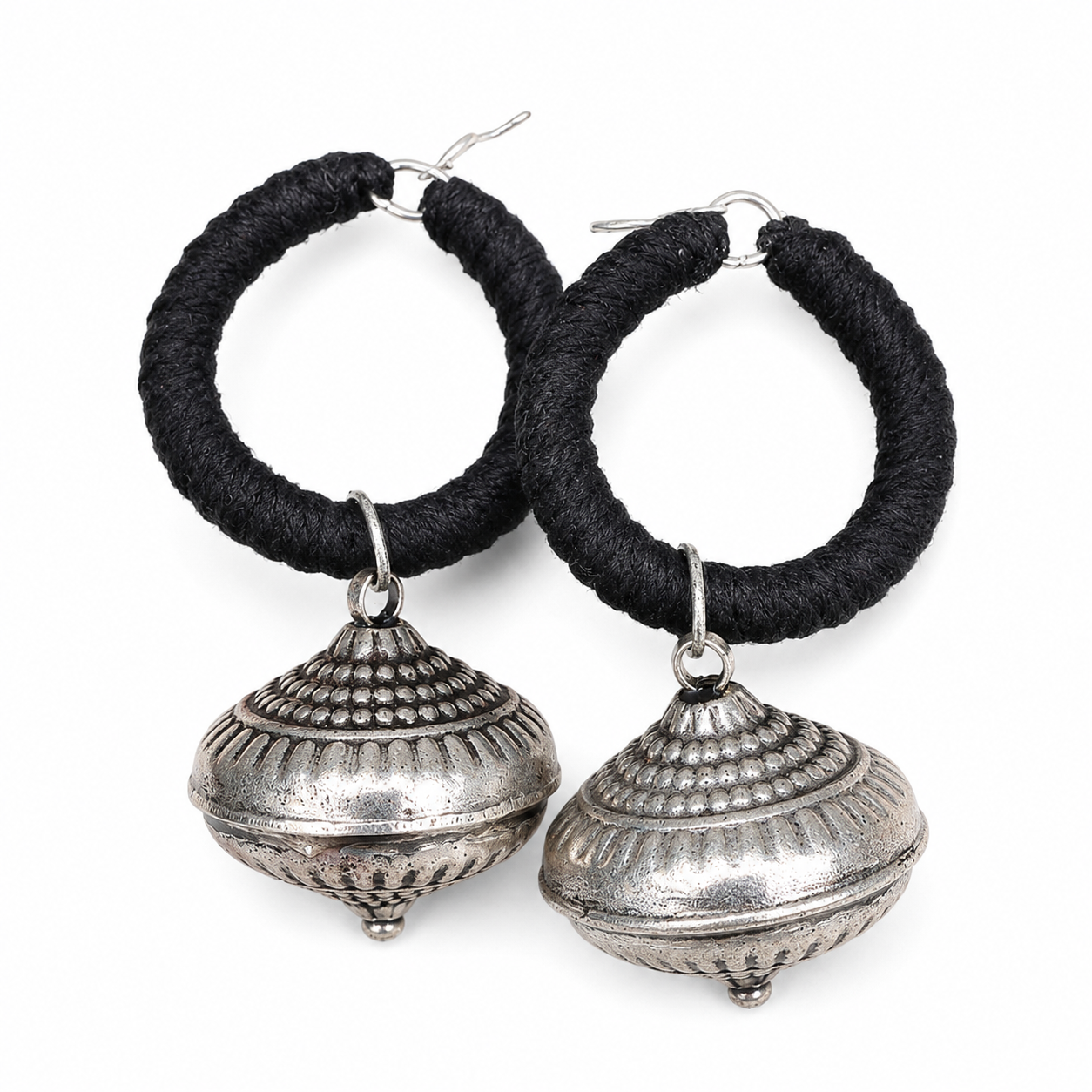 Miao Silver Earrings  | Ethnic Heritage
