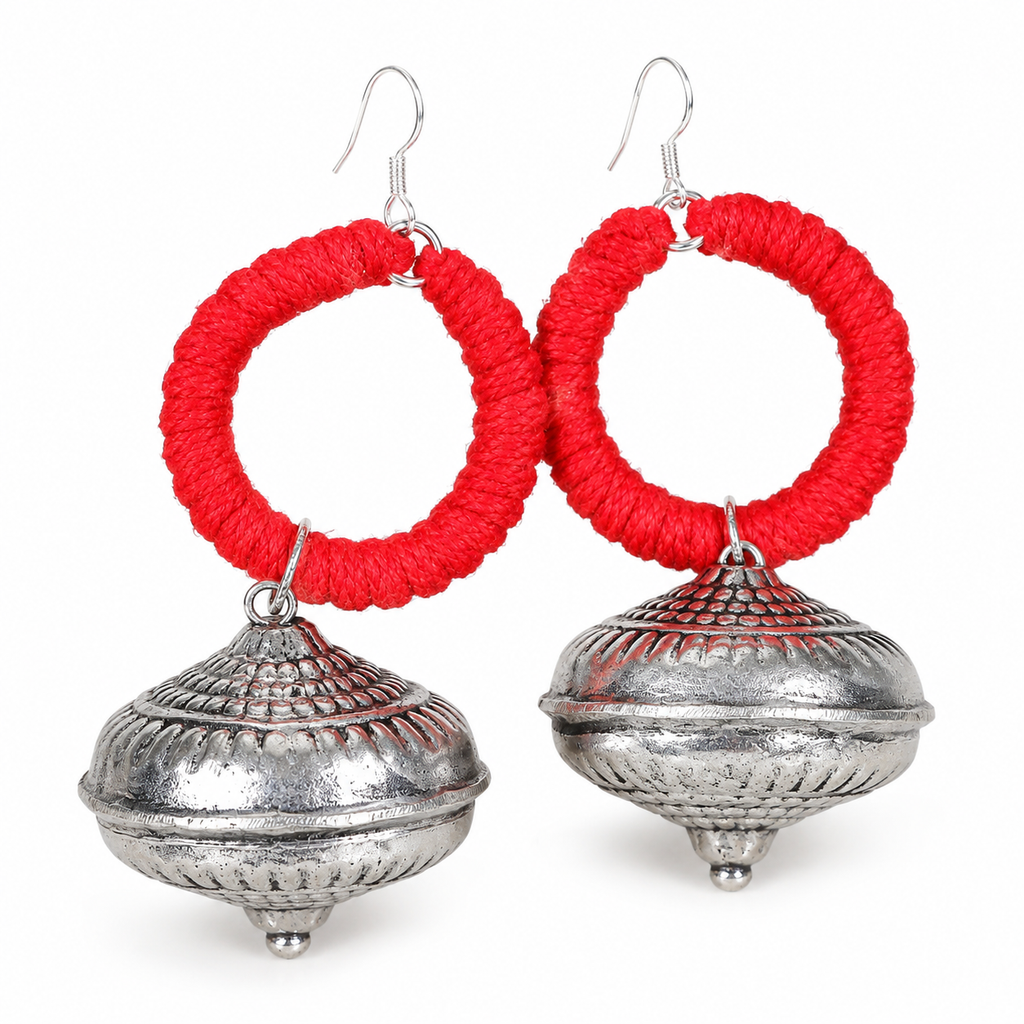 Miao Silver Earrings  | Ethnic Heritage