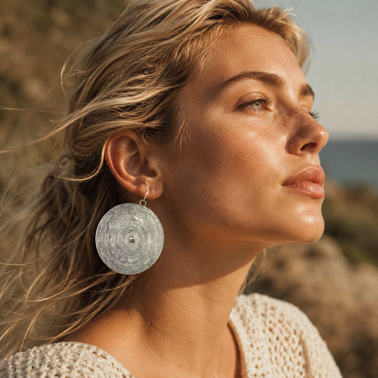 Miao Silver Earrings | Ethnic Heritage