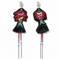 Vintage Embroidery Earrings| Heritage