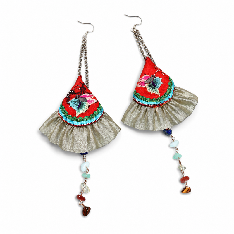 Vintage Embroidery Earrings | Heritage