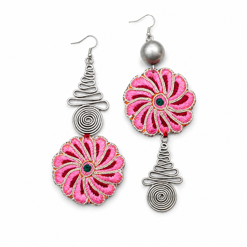 Vintage Embroidery Earrings | Heritage