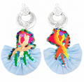 Vintage Embroidery Earrings ｜ Heritage