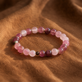 Cherry Strawberry Quartz Bracelet