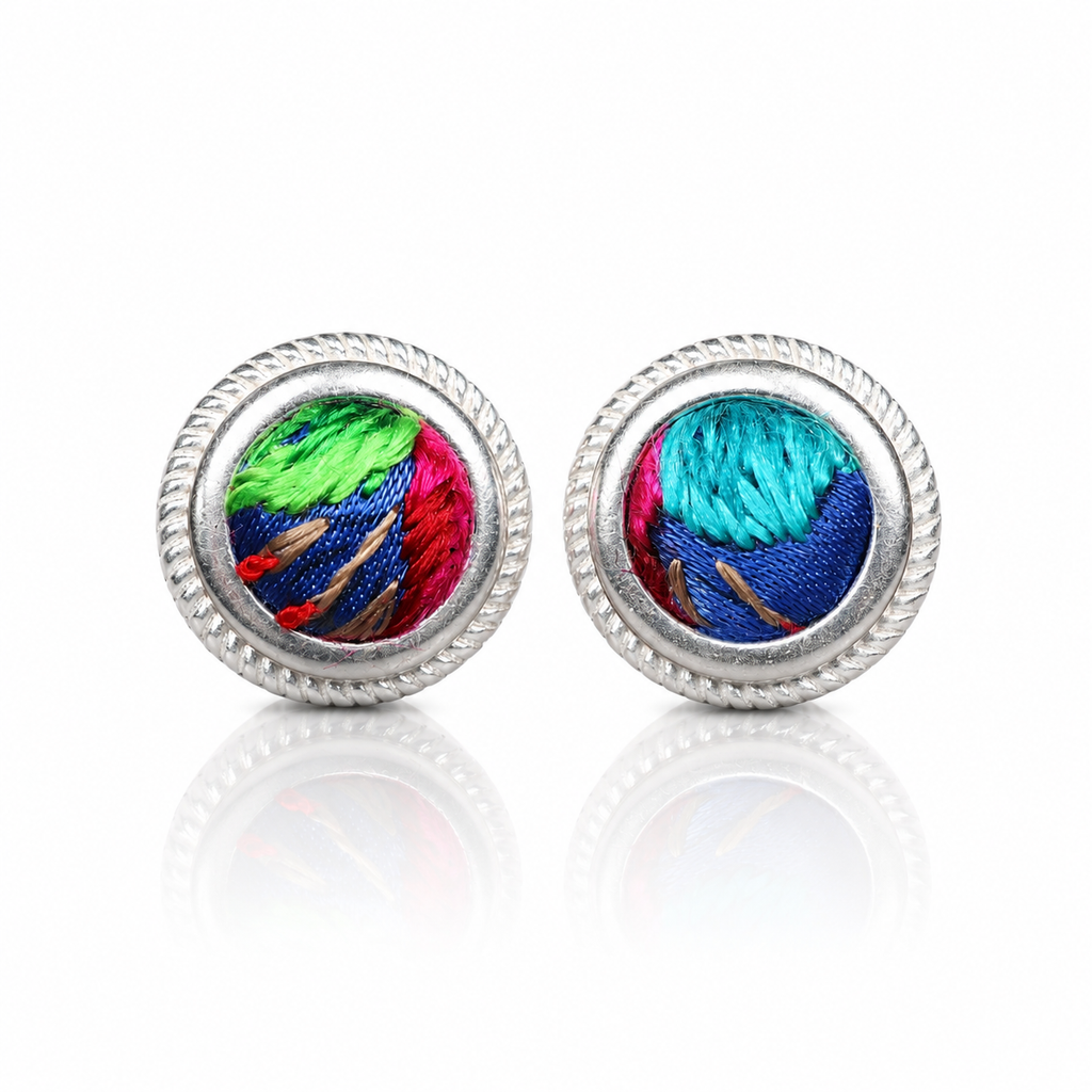 Vintage Embroidery Earrings | Heritage