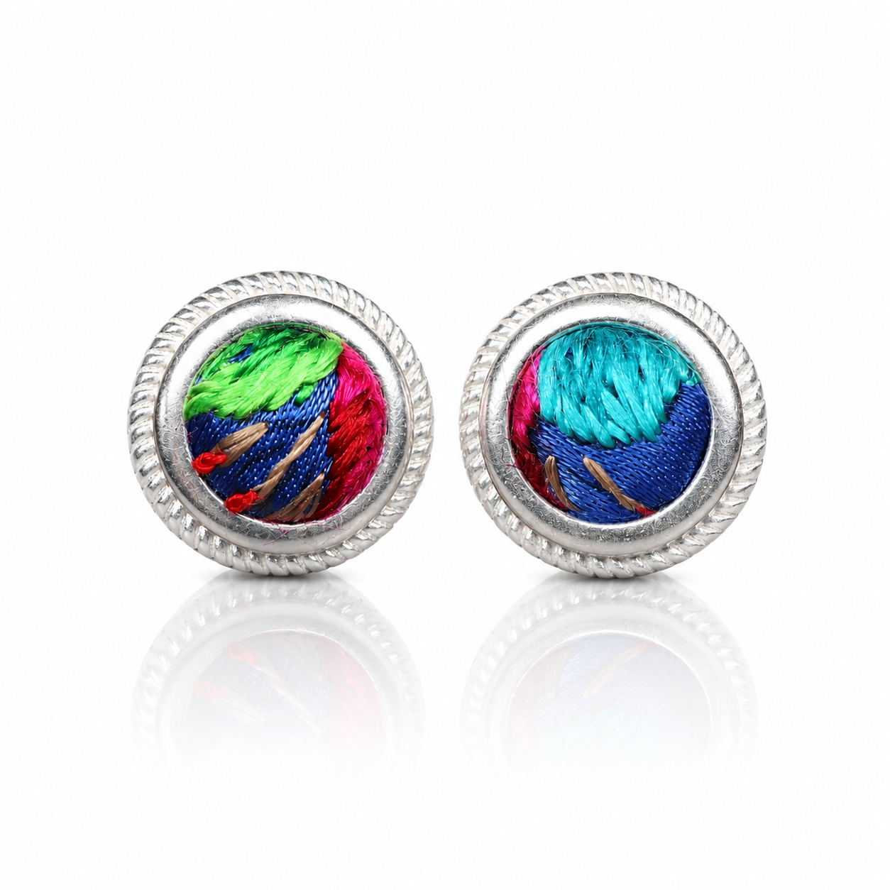 Vintage Embroidery Earrings | Heritage