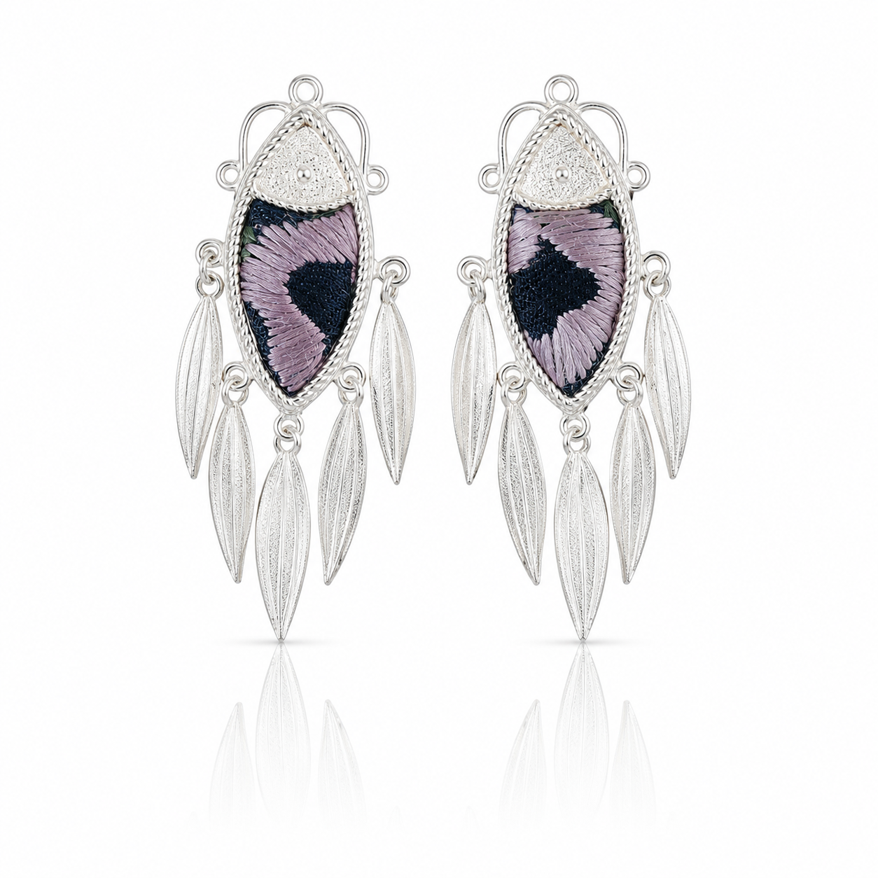Vintage Embroidery Earrings | Heritage