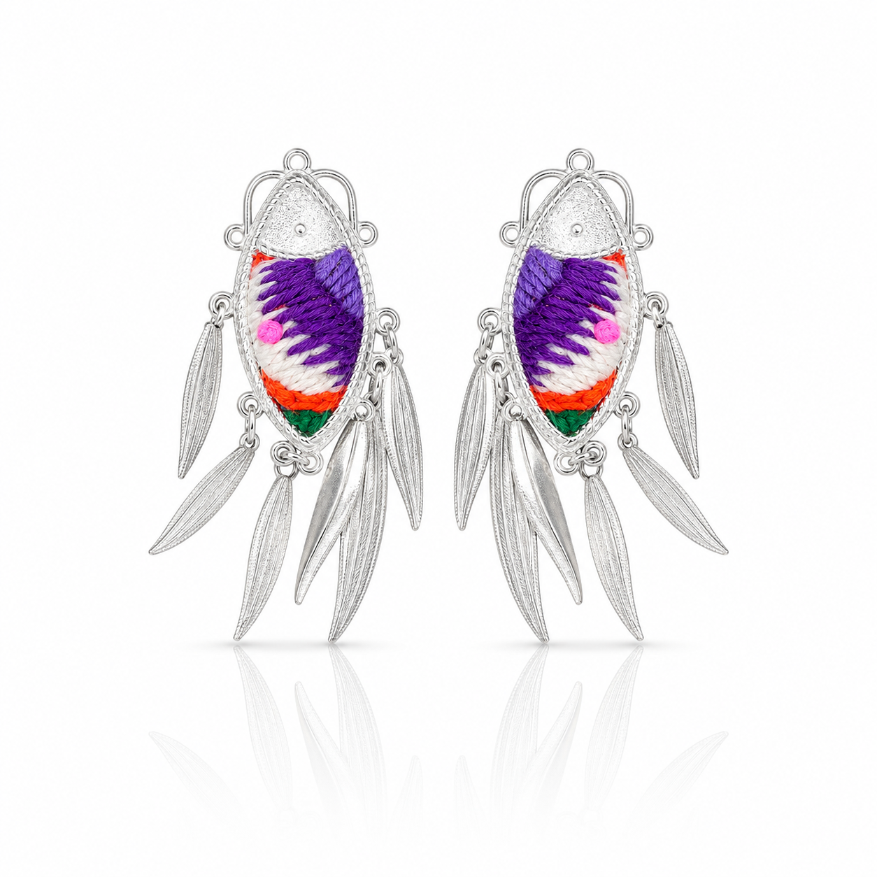 Vintage Embroidery Earrings | Heritage