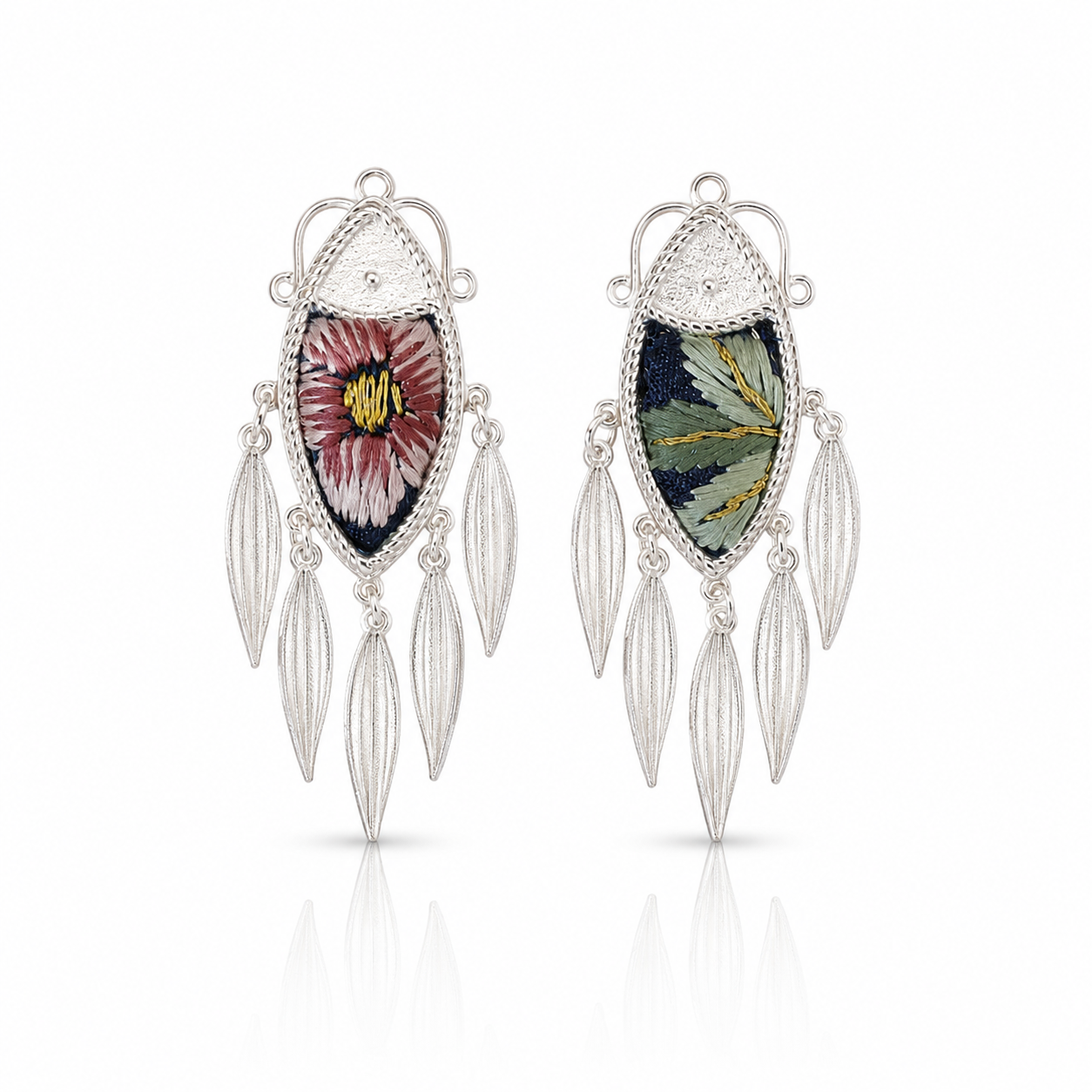Vintage Embroidery Earrings | Heritage