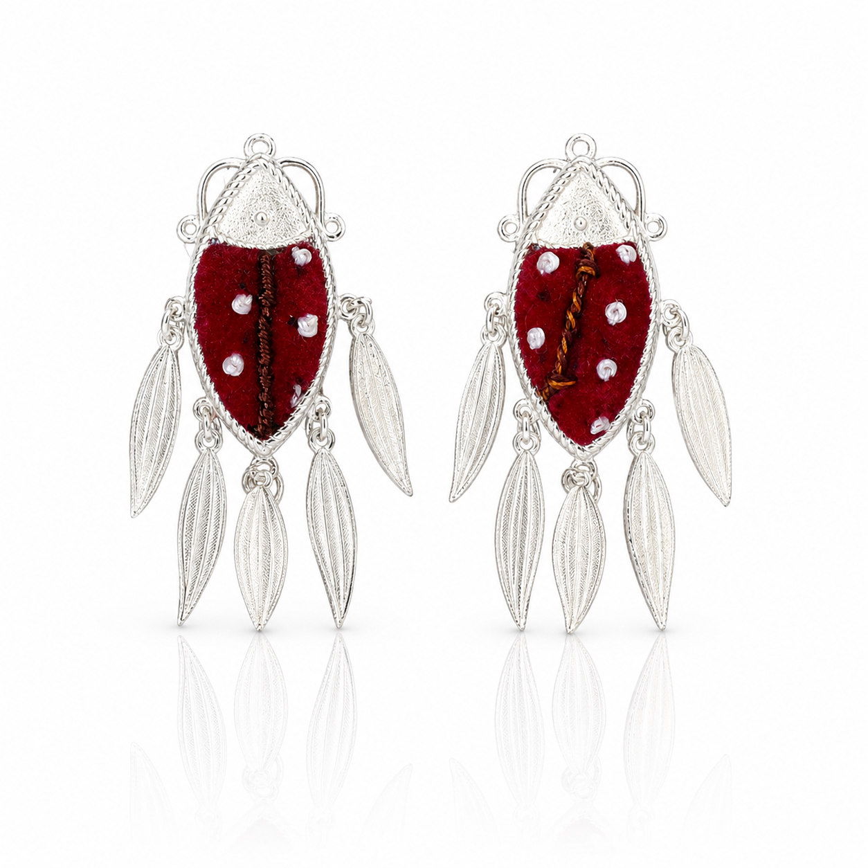 Vintage Embroidery Earrings | Heritage