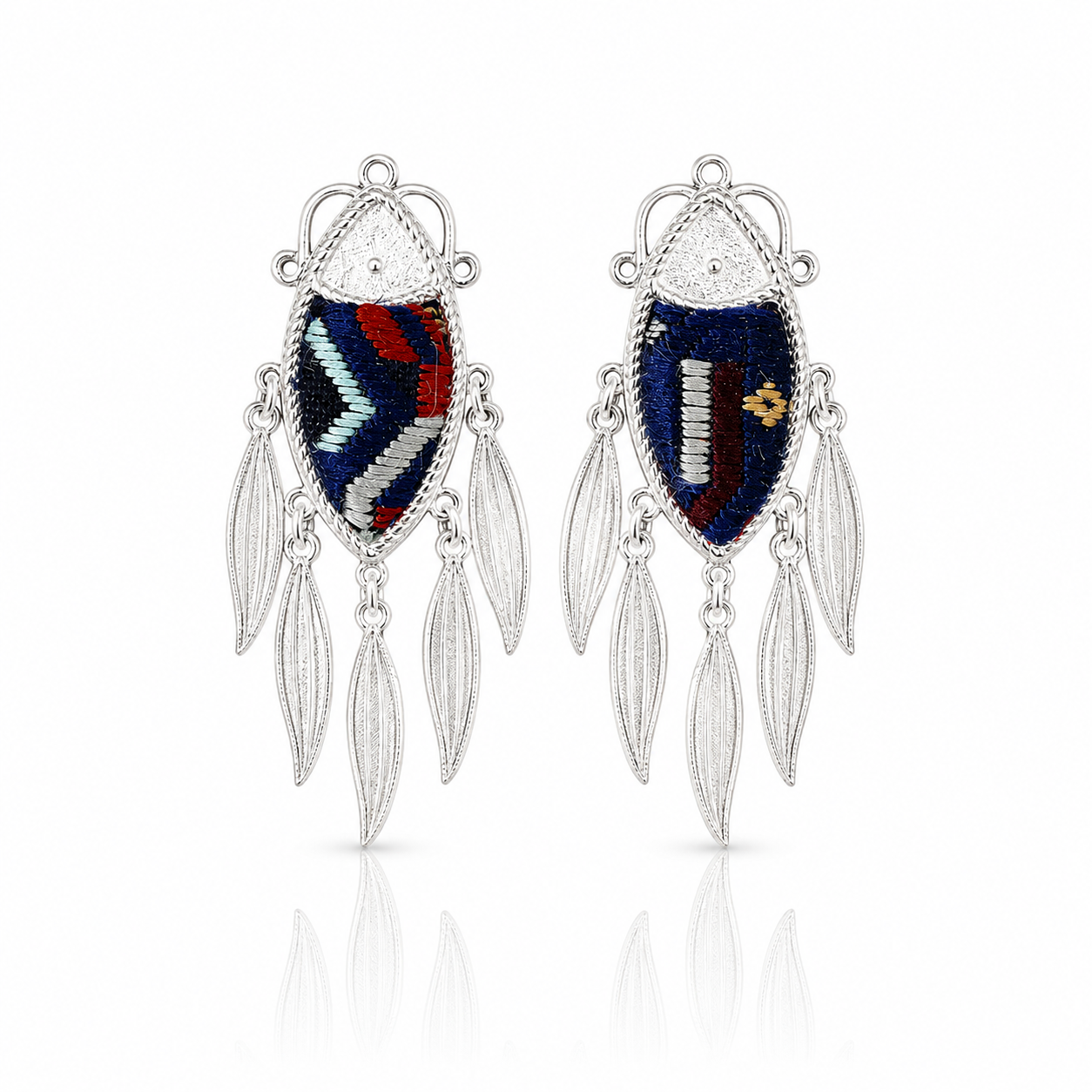 Vintage Embroidery Earrings | Heritage