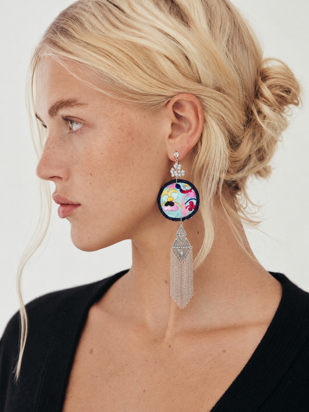 Vintage Embroidery Earrings | Heritage