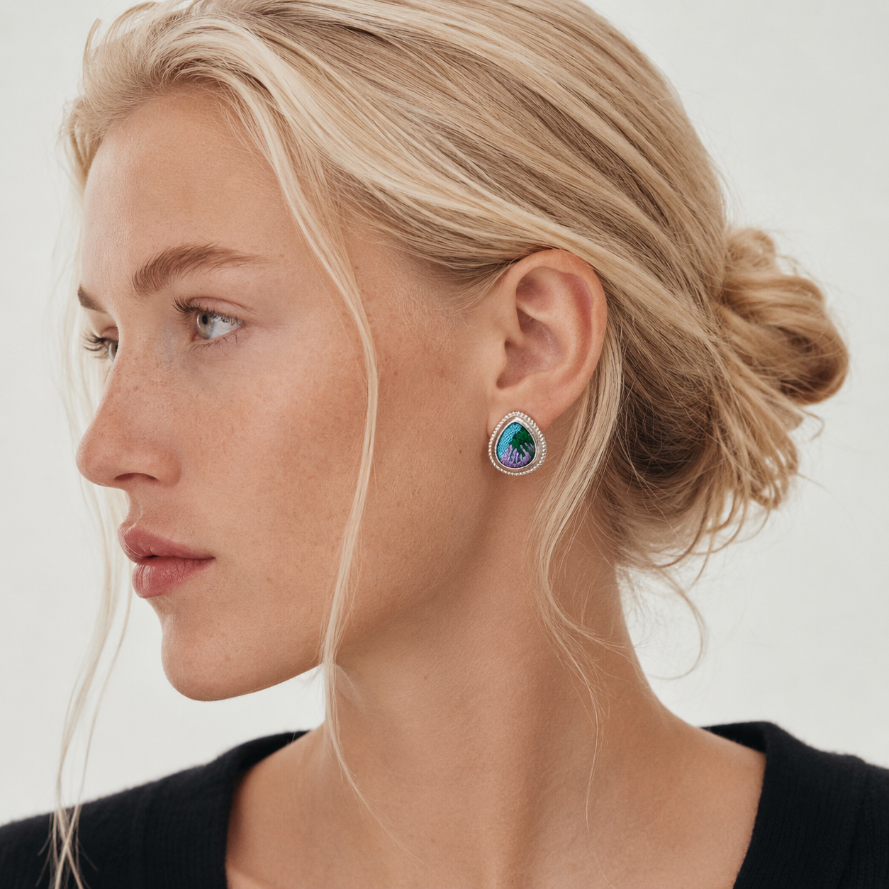 Vintage Embroidery Earrings  | Heritage