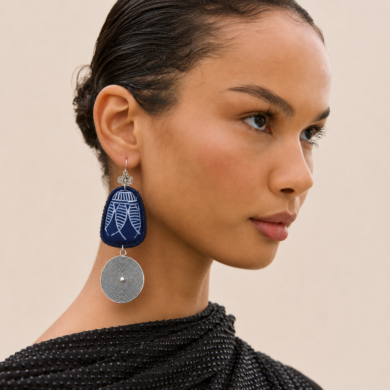 Miao Silver Earrings| Ethnic Heritage