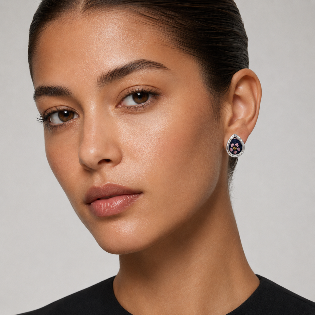Vintage Embroidery Earrings  | Heritage