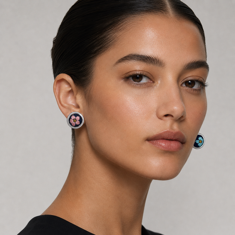 Vintage Embroidery Earrings | Heritage