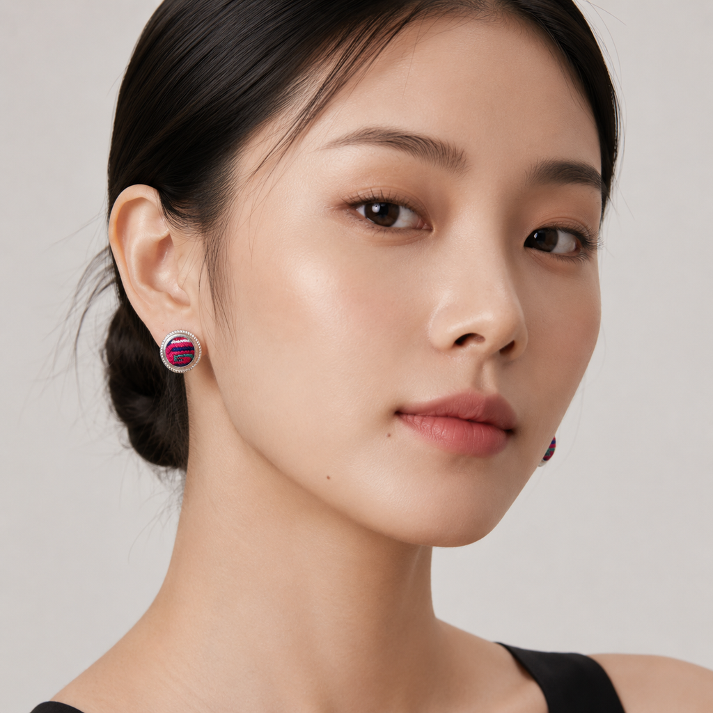 Vintage Embroidery Earrings | Heritage