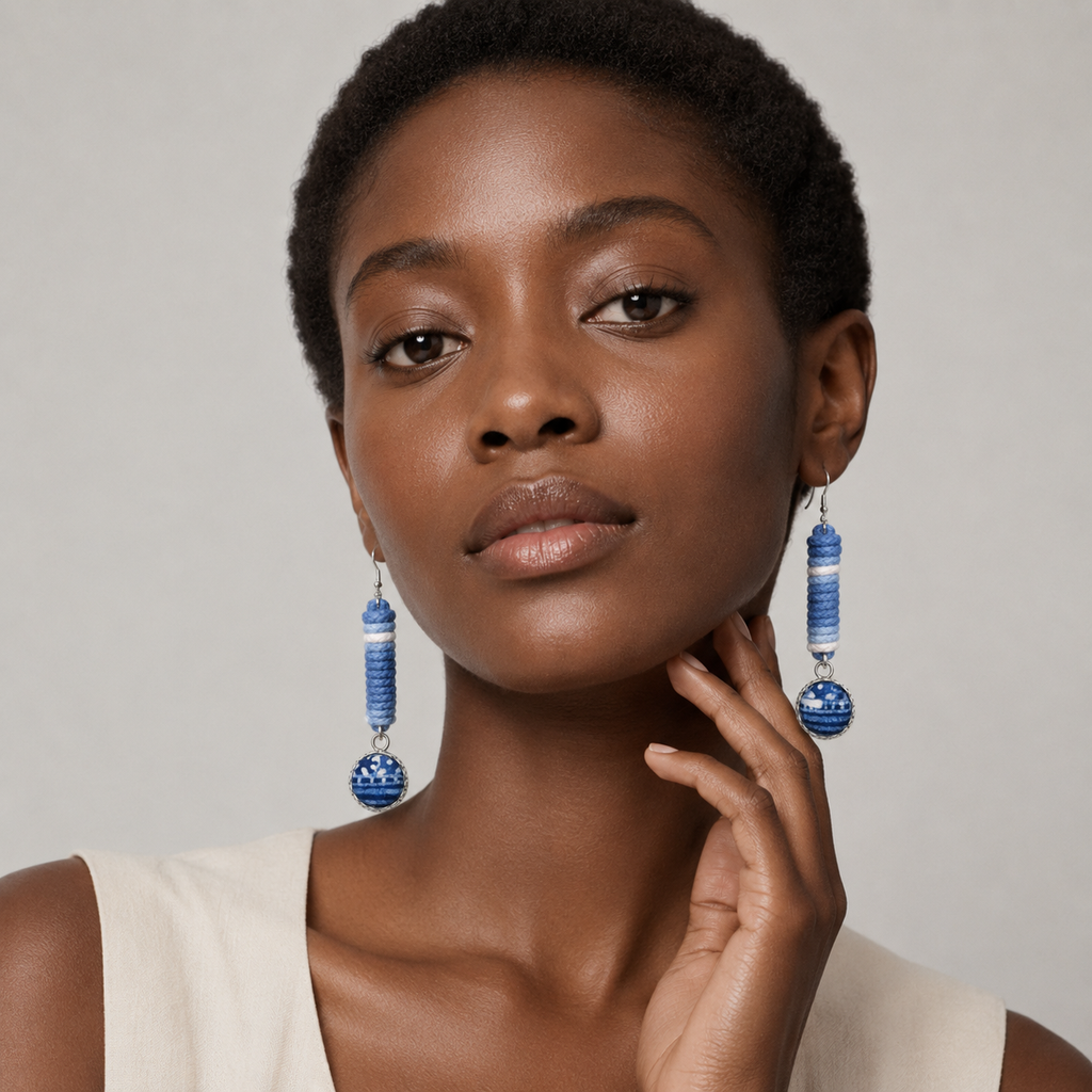 Miao Silver Earrings | Ethnic Heritage