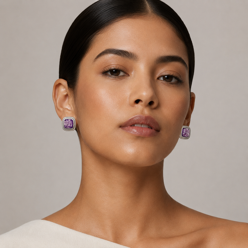 Vintage Embroidery Earrings | Heritage