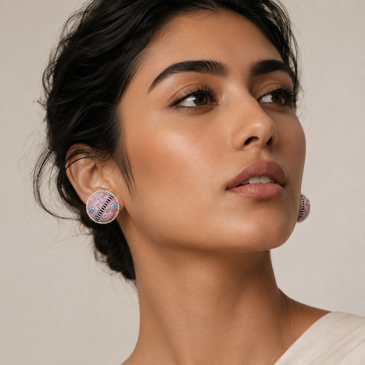 Vintage Embroidery Earrings | Heritage