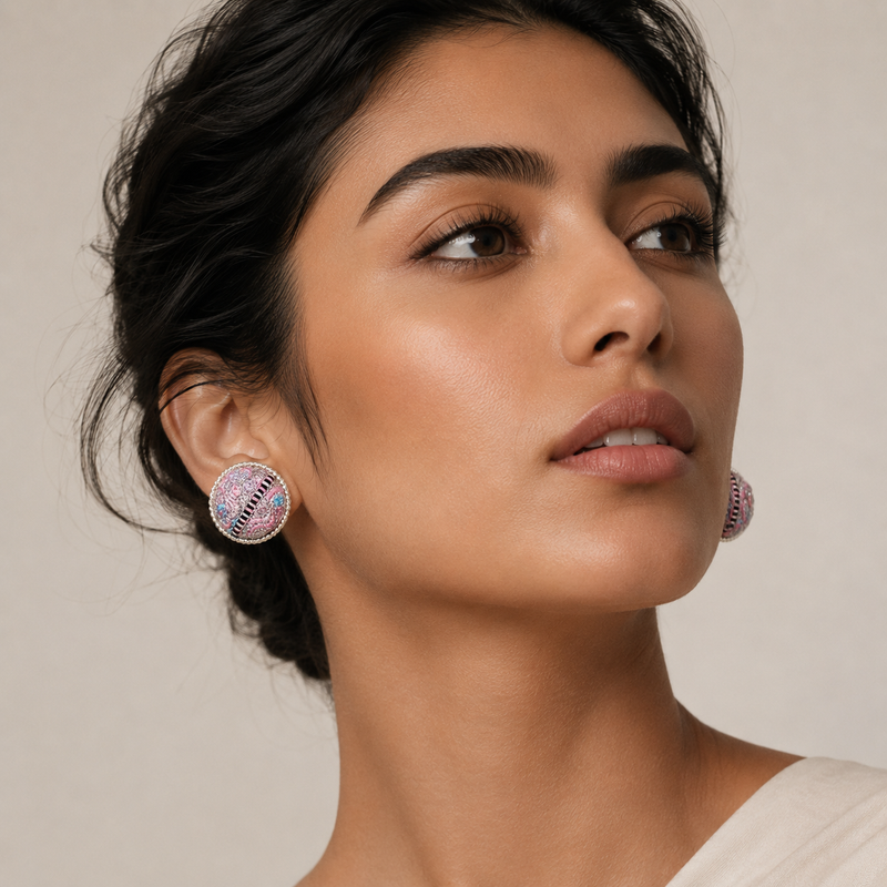 Vintage Embroidery Earrings | Heritage