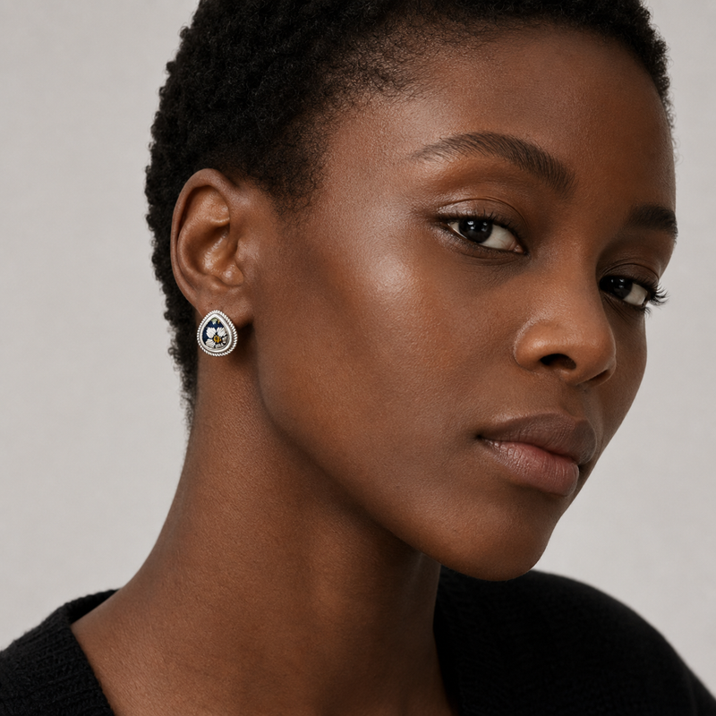 Vintage Embroidery Earrings | Heritage