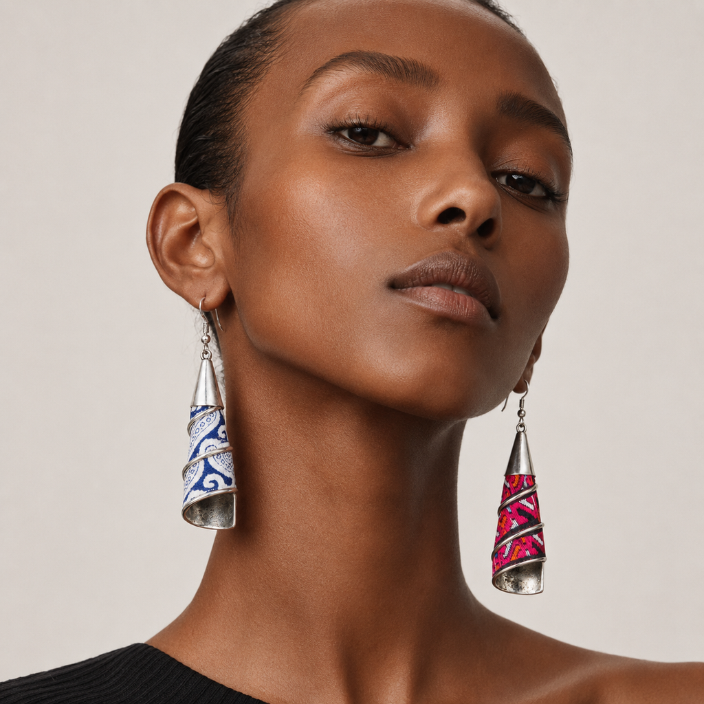 Vintage Embroidery Earrings | Heritage